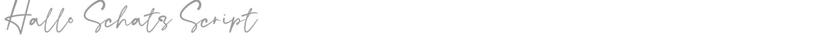 Hallo Schatz Script font preview